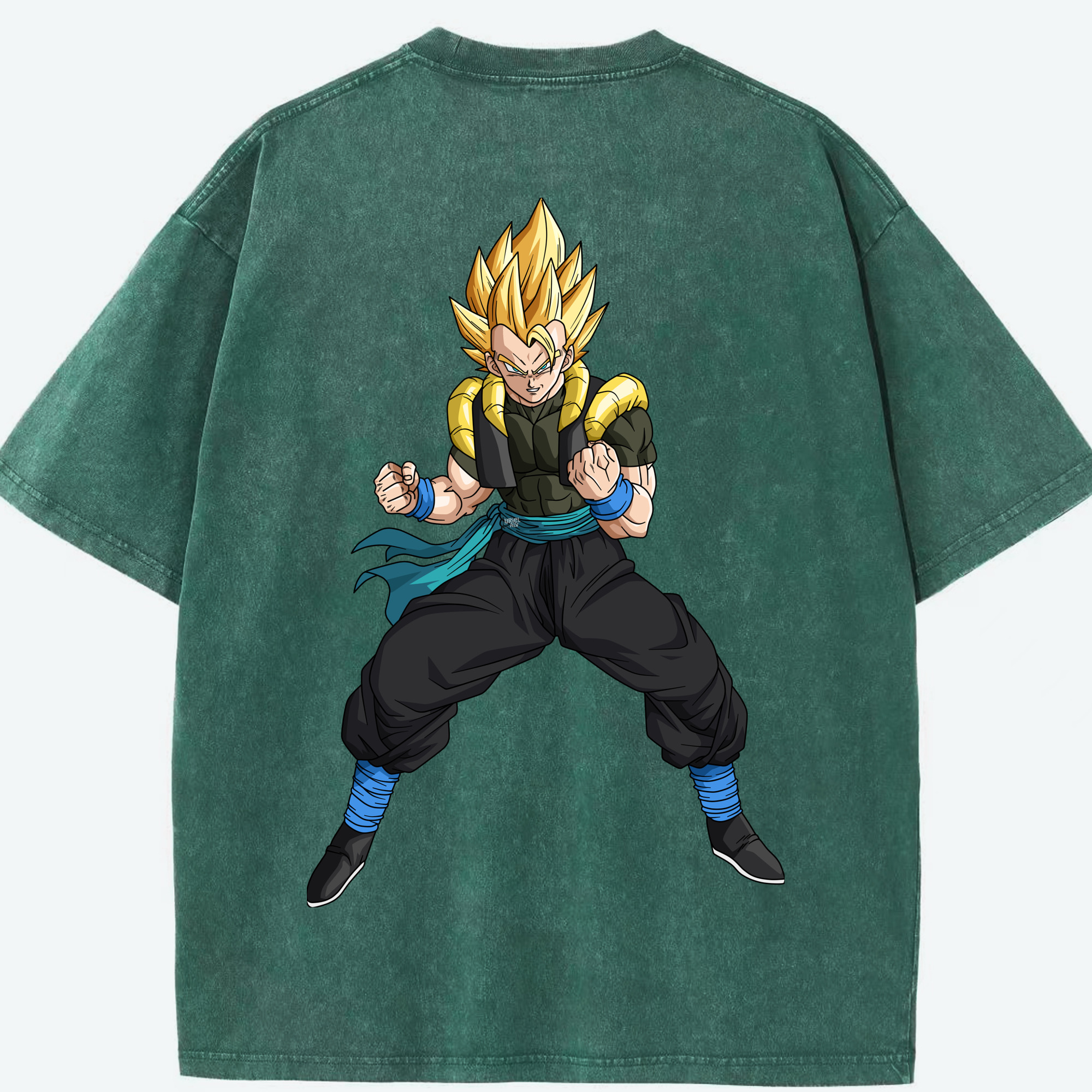 （画像用） ドラゴンボール ベジータ四世（Bejīta Yonsei）DRAGON BALL Vegeta IV 綿100% ヴィンテージ風 半袖Tシャツ（背面プリント）